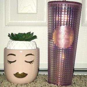 Starbucks pink iridescent disco tumbler